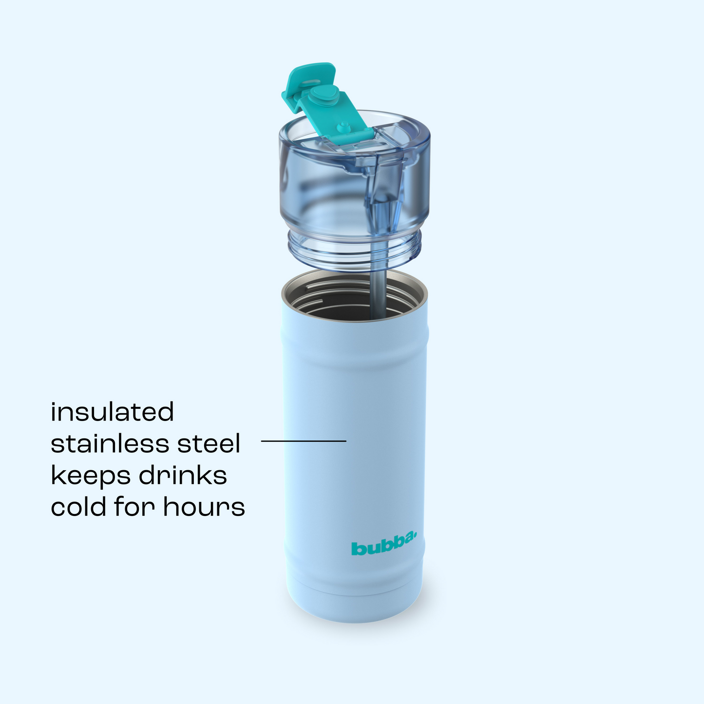bubba 18 oz DualSip Insulated Stainless Steel Water Bottle - Daydreamin - US 7849