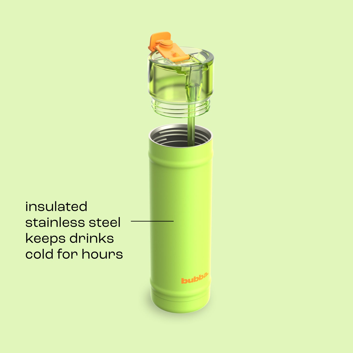 bubba 24 oz DualSip Insulated Stainless Steel Water Bottle - Glow Up - US 7528