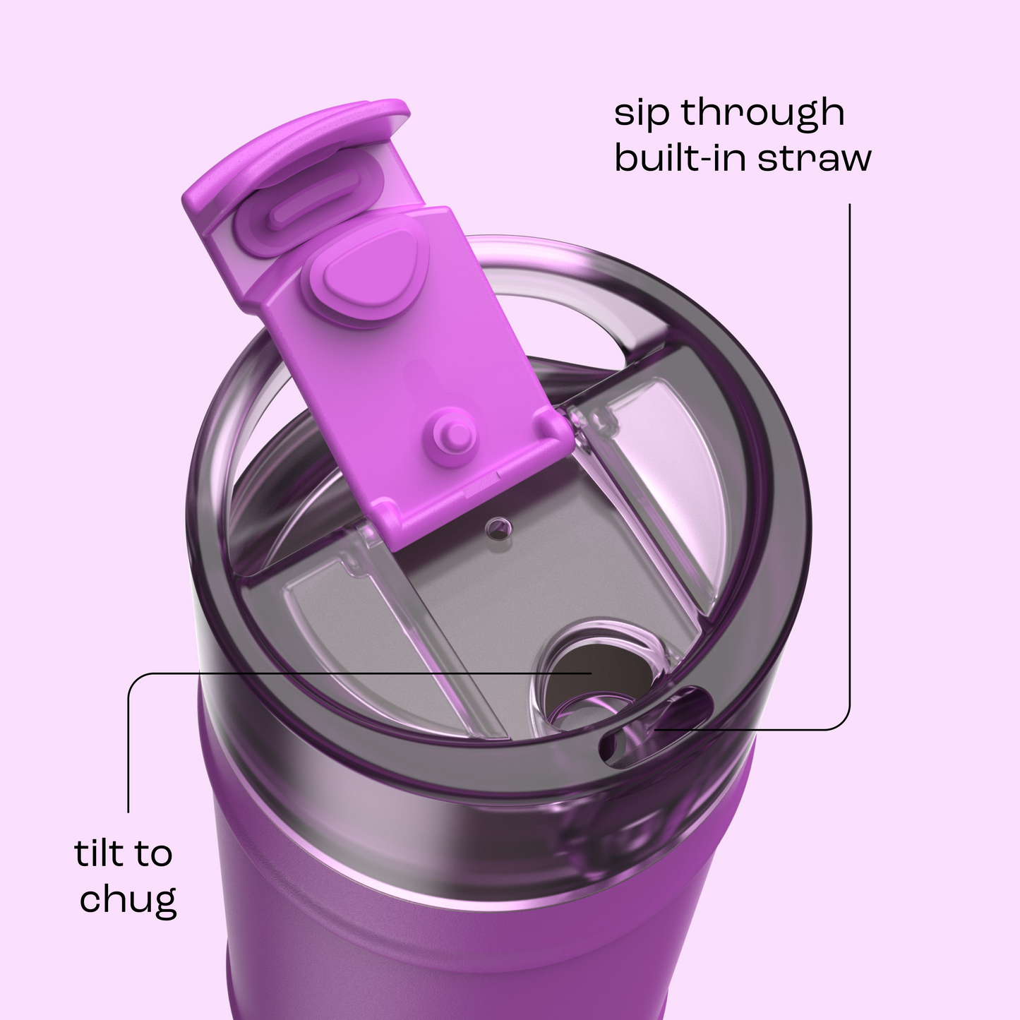 bubba 18 oz DualSip Insulated Stainless Steel Water Bottle - Mood Booster - US 9461