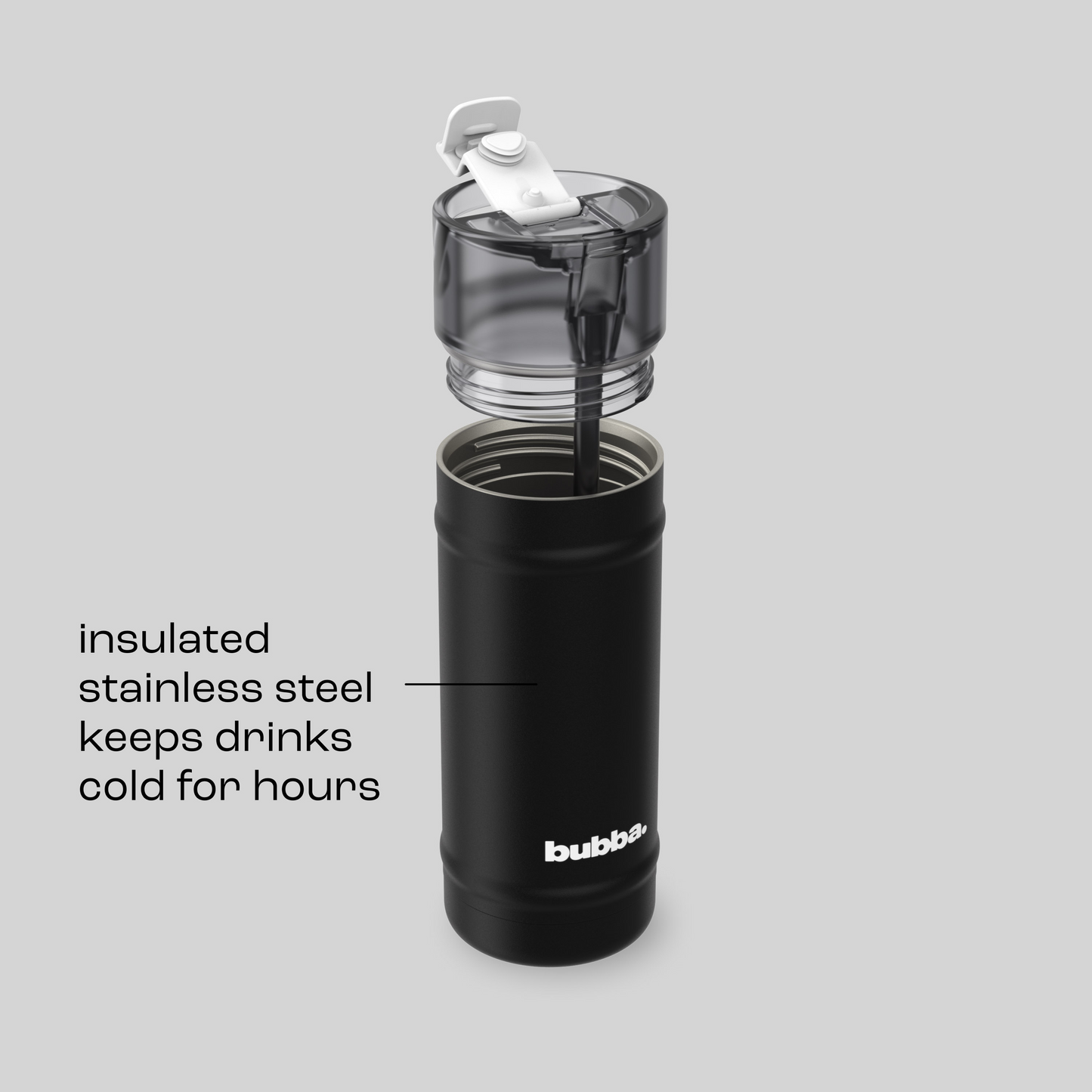 bubba 18 oz DualSip Insulated Stainless Steel Water Bottle -  Office Siren - US 7082