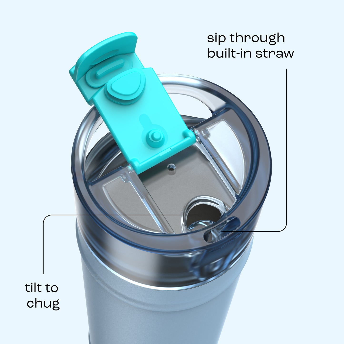 bubba 24 oz DualSip Insulated Stainless Steel Water Bottle - Daydreamin - US 8706