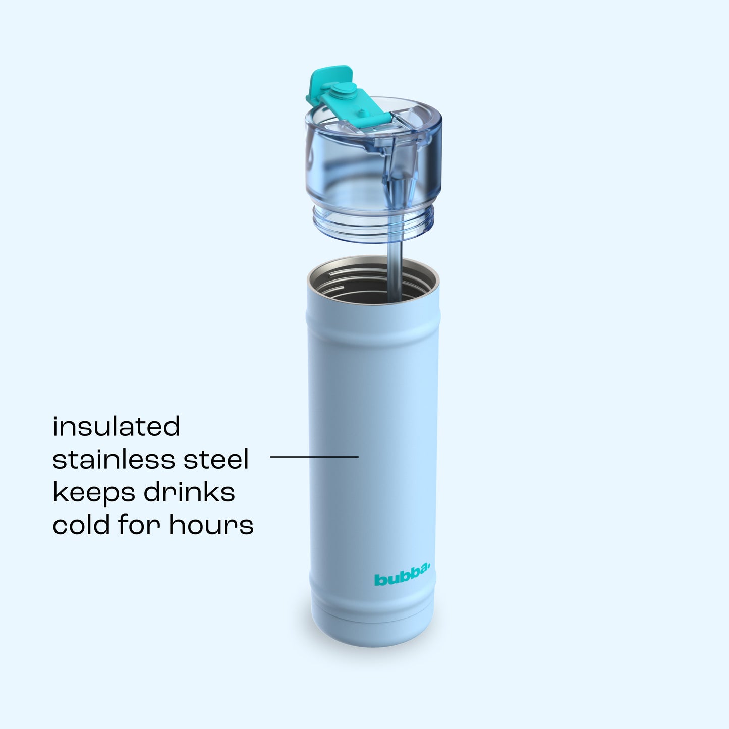 bubba 24 oz DualSip Insulated Stainless Steel Water Bottle - Daydreamin - US 8706