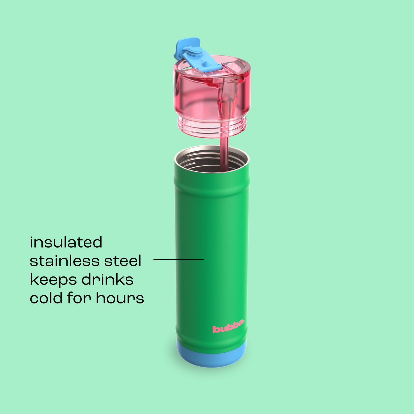 bubba 24 oz DualSip Insulated Stainless Steel Water Bottle - Fresh Serve - US 9572