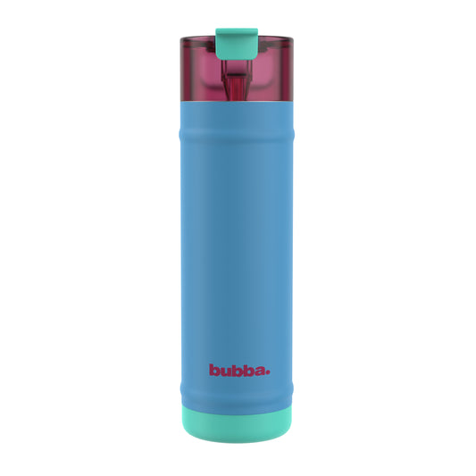 bubba 24 oz DualSip Insulated Stainless Steel Water Bottle - Blue Ribbon - US 5296