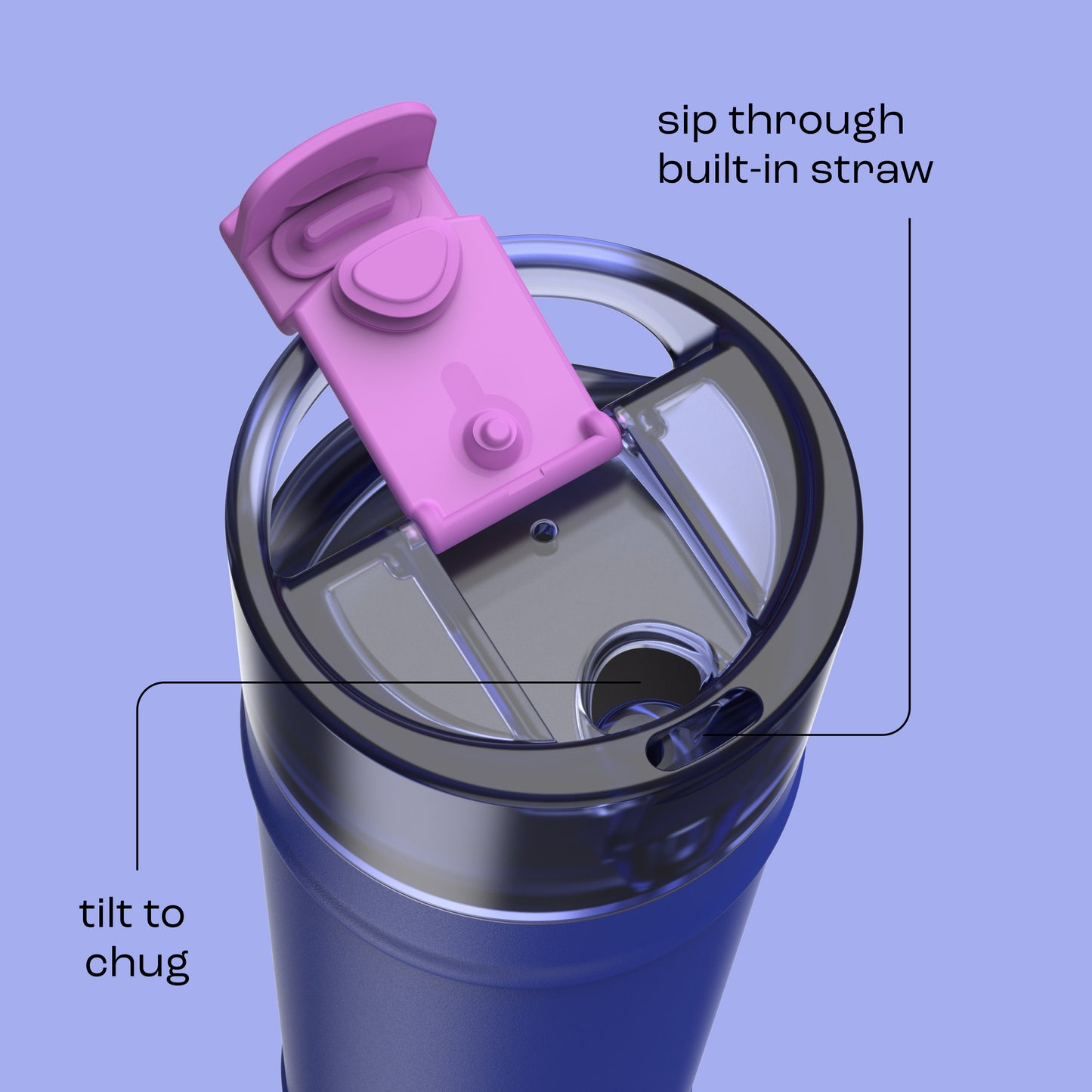 bubba 24 oz DualSip Insulated Stainless Steel Water Bottle - Ocean Energy - US 4281